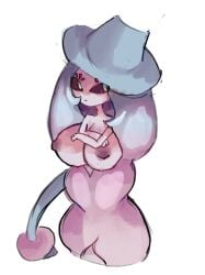 big_breasts blue_body breasts generation_8_pokemon hatterene humanoid pokémon_(species) pokemon pokemon_(species) pokemon_ss