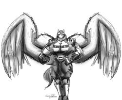 anthro biceps big_breasts big_muscles breasts cylnx equine female hair horse huge_breasts huge_muscles large_breasts large_muscles long_hair muscles muscular muscular_anthro muscular_arms muscular_female muscular_legs muscular_thighs tail wing