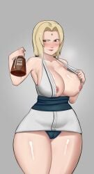 1girls areolae armpits asian asian_clothing bare_arms bare_legs bare_shoulders big_breasts blonde_hair blue_panties blue_underwear blush boruto:_naruto_next_generations breasts_out brown_eyes busty cameltoe child_bearing_hips curvaceous curvy curvy_body curvy_female curvy_figure dress drunk erect_nipples exposed_breasts female female_focus female_only flashing flashing_breasts forehead_jewel forehead_mark gilf hair_ribbon hhedone hi_res high_resolution highres hourglass_figure large_breasts light-skinned_female light_skin lips lipstick looking_to_the_side makeup mature mature_female milf narrowed_eyes naruto naruto:_the_last naruto_(classic) naruto_(series) naruto_shippuden naughty_face nipples no_bra no_pants nose_blush pale-skinned_female pale_skin panties perky_breasts pink_lips pink_lipstick pink_nipples pinup pose posing pussy ribbon ribbons sake_bottle seductive seductive_look short_dress shounen_jump skimpy skimpy_clothes skimpy_dress sleeveless sleeveless_dress solo solo_female solo_focus standing tease teasing thick_thighs thighs tied_hair tsunade twintails underwear undressing vagina wide_hips wine_bottle yellow_hair yukata