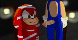 2boys blue_body dick echidna furry furry_only gay hedgehog knuckles_the_echidna male male_only penis penis_out pyonc red_body sega simple_eyes sonic.exe sonic.exe_(character) sonic.exe_(creepypasta) sonic.exe_(series) sonic.exe_the_disaster sonic_the_hedgehog super_faggot