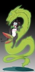 anthro dragon female jade_dragon li_li_stormstout nude nude_female panda pandaren video_games warcraft wherewolf world_of_warcraft