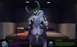 1male ass aunt aunt_and_nephew blizzard_entertainment cowgirl_position cum_in_pussy demon demon_humanoid demon_hunter elf fantasy green_eyes green_hair impregnation incest incest_impregnation incest_pregnancy incestuous_desire maks nephew night_elf night_elf_male warcraft white_hair world_of_warcraft wow