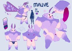 antennae ass buff fluffy furry gay jockstrap large large_penis larger_male male moba_(artist) moth pecs penis tall underwear wings