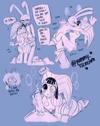 1boy 1girls 2023 2d 2d_(artwork) 2d_artwork anal anal_sex ass big_penis black_and_white blush clothed_masturbation cum cum_on_face dialogue dialogue_box duo female finger_fuck glitch_productions gooseworx hand_on_ass handjob holding_hands jax_(the_amazing_digital_circus) jester jester_cap jester_costume jester_girl jester_hat jester_outfit kissing male naked naked_female naked_male penis pomni pomni_(the_amazing_digital_circus) pubic_hair rabbit rabbit_humanoid sexual_intercourse steamy straight sweat teasing the_amazing_digital_circus yummyiscream