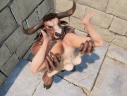 3d animated animopron balls beast bovine_humanoid deep_penetration dubious_consent equine_penis face_fucking female horsecock interspecies lara_croft lara_croft_(survivor) minotaur monster mp4 no_sound nude_female oral oral_penetration outdoors penis spread_legs swinging_balls tauren throat_fuck tomb_raider uncensored upside-down veiny_penis video