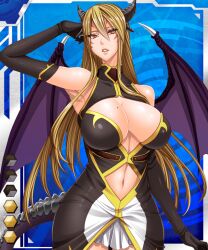 00s breasts card_(blue-hr) card_(medium) cleavage demon_girl fei_(maidoll) female female_focus horns large_breasts lilith-soft official_art solo tagme tail taimanin_(series) taimanin_asagi taimanin_asagi_battle_arena taimanin_asagi_battle_arena_all_card_gallery taimanin_asagi_kessen_arena tia_(taimanin_asagi_battle_arena) wings