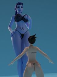 2girls 3d activision amelie_lacroix ashlewds ashonthelewds ass assassin big_ass big_breasts big_thighs blizzard_entertainment blue-skinned_female blue_body blue_skin breasts bust busty chest curvaceous curves curvy curvy_figure female female_focus giantess height_difference hips hourglass_figure huge_ass human large_ass legs lena_oxton light-skinned_female light_skin macro macro_female mature mature_female overwatch overwatch_2 purple-skinned_female purple_body purple_hair purple_skin size_difference slim_waist thick thick_hips thick_legs thick_thighs thighs tracer voluptuous voluptuous_female waist wide_ass wide_hips wide_thighs widowmaker
