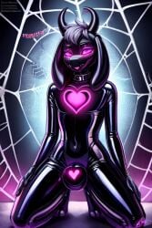 2d ai_generated asriel_dreemurr brainwashed drone droneification heart_symbol humanoid latex latex_drone null_bulge obedient solo_male spiderweb submissive tagme undertale undertale_(series)