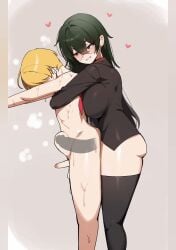 1boy 1futa anal anal_insertion anal_penetration anal_sex balls ballsack breasts breasts_pressed_against_partner classroom cock cum cum_in_ass cum_inside cumflated_belly cumflation dominant_futa erect_penis femboy flaccid flaccid_penis from_behind_position futa_cock futa_is_bigger futa_on_male futa_with_male futadom futanari glasses hanging_penis huge_cock inflation larger_futa male malesub mono_(pixiv_93740696) penetration penetration_from_behind penis school_uniform schoolgirl sex size_difference smaller_male stomach_bulge submissive_male tagme tall_futa taller_futa testicles thick_thighs thighhighs thighs veiny_penis video