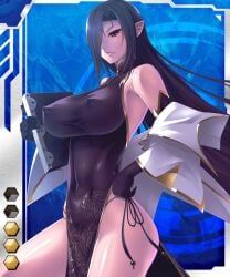 00s aoi_nagisa_(artist) aoi_nagisa_(metalder) black_hair breasts brown_eyes card_(blue-hr) card_(medium) covered_erect_nipples enshei_(taimanin_asagi) female female_focus hair_over_one_eye large_breasts lilith-soft long_hair official_art pointy_ears slit_pupils solo tagme taimanin_(series) taimanin_asagi taimanin_asagi_battle_arena taimanin_asagi_battle_arena_all_card_gallery taimanin_asagi_kessen_arena