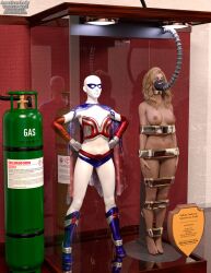 3d blonde_hair bound bound_arms bound_legs completely_nude completely_nude_female mannequin nude nude_female original original_character thejpeger trophy_case