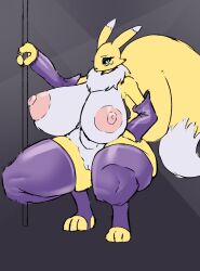 1girls big_breasts breasts digimon female furry renamon revifrry thighs