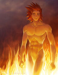 axel_(kingdom_hearts) casual disney human kingdom_hearts male male_only nobody_(kingdom_hearts) saehral square_enix tagme