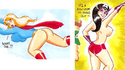 ass carol_ferris dat_ass dc dc_comics female green_lantern green_lantern_corps hal_jordan joe_gravel star_sapphire_(dc) star_sapphire_corps supergirl