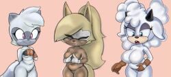 3girls big_breasts breasts colono covered_nipples erosthanatos4 featureless_breasts featureless_crotch female furry gloves lanolin_the_sheep mostly_nude nude_female sega sonic_(series) sonic_the_hedgehog_(comics) tangle_the_lemur third-party_edit third-party_source whisper_the_wolf