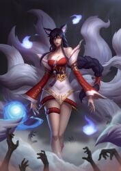 1girls ahri default_ahri female female_focus female_only league_of_legends unstable_anomaly