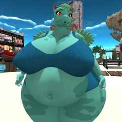 big_ass big_breasts breasts bubble_butt female ferialexonar huge_ass second_life thick_thighs venusaur wide_hips