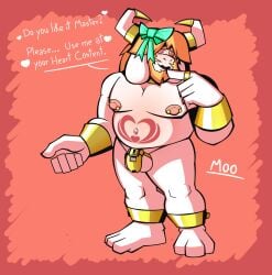 absurd_res animal_humanoid anthro asgore_(underfell) asgore_dreemurr big_breasts big_nipples blonde_hair blush boss_monster_(undertale) bovid breasts caprine chastity_cage chastity_device clothing collar digital_media_(artwork) fur furry gay genitals gold_(metal) gold_jewelry hair heart_eyes heart_symbol hi_res horn humanoid jewelry long_ears male male_only mammal mammal_humanoid mature_anthro mature_male mind_break mind_control navel nipple_piercing nipples nude piercing pubic_tattoo simple_background slave smile smiling_at_viewer solo torito_moo undertale undertale_(series) white_body white_fur yaoi