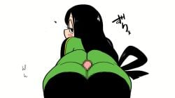 2d_animation animated big_ass female hero_outfit_(mha) musi_cassie my_hero_academia shinsutebachi sound sound_edit thick_thighs thigh_job thigh_sex tsuyu_asui video