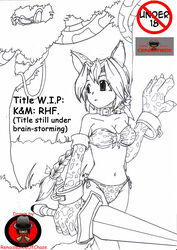 anthro crossover dark_chronicle dark_cloud_2 disney eastern_and_western_character imminent_rape kaa monica_raybrandt monochrome renaissanceofchaos the_jungle_book