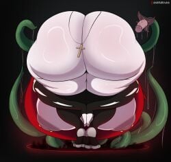 1girls amen_pose ass bent_over big_areola big_ass big_nipples bubble_butt butt_crack chubby cursed_ass dark_nipples dat_ass demon demon_girl dumptruck_ass fat_ass feet female female_only hanging_breasts hekapoo huge_areolae huge_ass huge_breasts huge_nipples large_ass massive_ass nude nude_female nun portal praise_da_booty_(meme) rosary soles solo star_vs_the_forces_of_evil tentacle thick_ass thick_thighs toes underground_(artist) wide_hips