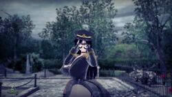 akinama_family_(noir-black-shooter) big_breasts black_lobelia_(cosplay) cosplay halloween koikatsu naoki_akinama_(noir-black-shooter) noir-black-shooter oc original original_character tagme video