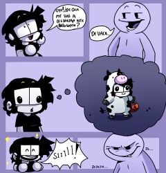 chibi comic_page cow_costume tereza(trz_lettuce) zivartx