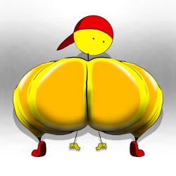 anthro big_ass boy fat giygal stickfigure stickman toony yellow_body