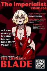 all_fours drapollo inquisitor_(star_wars) magazine magazine_cover pinup pose star_wars tagme text