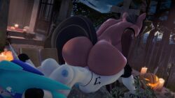 3d animated anthro ass audible_creampie big_areola big_ass big_balls big_breasts big_nipples big_penis big_thighs cum_in_pussy cum_inside demon_pony female femdom friendship_is_magic futa_on_female futanari grey_fur gyrating hooves-art mp4 my_little_pony octavia_melody red_eyes reverse_cowgirl_position riding riding_penis sound vaginal_penetration video vinyl_scratch_(mlp) white_fur