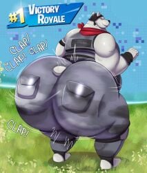 1boy ass big_ass clapping_ass clapping_buttocks clapping_cheeks fortnite fortnite:_battle_royale male_only megacoolbear_(artist) polar_bear polar_patroller polar_patroller_(fortnite) solo twerking