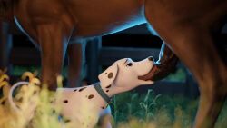 101_dalmatians 3d animal_genitalia animal_penis animated balls black_nose blowjob brown_balls brown_body brown_fur canid canine canis carrot_(artist) collar dalmatian dark_penis deep_throat deepthroat_smile digital_media_(artwork) disney domestic_dog duo equid equine equine_genitalia equine_penis eyebrows fellatio fellatio_from_feral female female_penetrated feral feral_on_feral feral_penetrated feral_penetrating feral_penetrating_feral fur genitals grass happy hi_res horse horsecock interspecies larger_male male male/female male_penetrating male_penetrating_female mammal medial_ring mp4 oral oral_sex outside penetration penile penis perdita pink_tongue plant sex size_difference sliding sliding_down_throat smaller_female sound sound_effects spots tail tail_motion tailwag throat_barrier tongue tongue_out vein veiny_penis video webm white_body white_fur