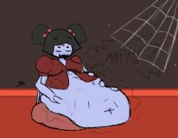 1girls 2d anthro arachnid arachnid_humanoid color female monster monster_girl muffet spider spider_girl spider_humanoid tagme tumplescrump undertale undertale_(series) vore vore_belly