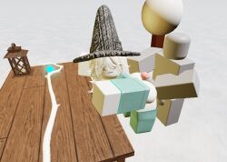 3d artist_request bangs brush craftwars_path_choice_beta cyan_hair doggy_style female hair imminent_penetration imminent_sex latern male/female penis roblox source_request staff table tagme touching_ass touching_penis underglacial_(craftwars_path_choice_beta) wizard_hat