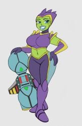 1girls alien alien_girl blue_eyes blue_lipstick boots color colored_sketch curvaceous curvy curvy_female curvy_figure female gloves green_skin hand_on_hip headwear hoverboard humanoid looking_at_viewer omegasunburst ratchet_and_clank smile smiling smiling_at_viewer solo solo_female solo_focus spots_(marking) starlene_(ratchet_and_clank) tight_clothing voluptuous wide_hips