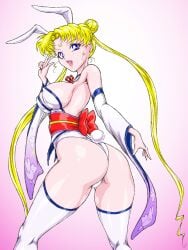 1girls bimbofication bishoujo_senshi_sailor_moon clothing female female_only high_heels huge_ass huge_breasts marubayashi_shumaru medium_breasts revealing_clothes sailor_moon solo solo_female stockings thick_thighs usagi_tsukino wide_hips