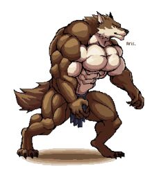 abs anthro_male ariswuffo biceps big_muscles canine claws huge_muscles large_muscles male muscles muscular muscular_anthro muscular_arms muscular_legs muscular_male pecs tail wolf