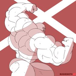 bodybuilder bughemoth hyper hyper_balls hyper_cock hyper_genitalia hyper_penis hyper_testicles juggernaut male male_only marvel monochrome muscles muscular muscular_arms muscular_male