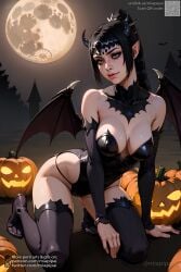 1girls 2023 ai_generated artist_name baldur's_gate baldur's_gate_3 baldurs_gate black_hair breasts busty costume dress female female_focus front_view game green_eyes hair_ornament half-elf halloween headgear hi_res hips horns long_hair medium_breasts miapipai one_girl patreon pumpkin self_upload sensual shadowheart stable_diffusion sweaty thick_thighs thighs tongue twitter underwear video_game video_game_character video_games white_skin wide_hips wings