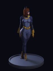 1girls 3d alternate_version_available barbara_gordon batgirl batgirl_(gotham_knights) batman_(series) dc dc_comics female female_only fully_clothed gotham_knights model png red_hair solo youngiesed