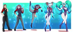 ass_expansion brainwashing breast_expansion brown_hair clothing dj_sona drone droneification female gender_transformation helmet hourglass_figure hypnosis identity_death knees_together_feet_apart latex league_of_legends legs_together long_hair mtf_transformation sona_buvelle spread_legs thegxjudgement transformation transformation_sequence visor wide_hips