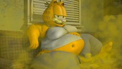 3d ass belly_button big_butt chubby clothing fart fat feline garfield_(series) garfield_the_cat goofy_ahh male_only moobs mrrainbow obese obese_male overweight overweight_male slob smelly source_filmmaker sweaty tagme what what_has_science_done wtf