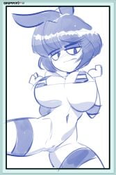 alternate_breast_size bigdeadalive bikini creepy_susie large_breasts micro_bikini tagme the_oblongs