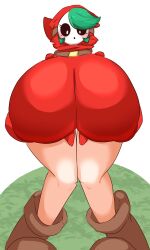 1girls big_ass big_breasts breasts_bigger_than_head busty clothed female female_only huge_ass huge_breasts hyper_breasts light-skinned_female light_skin mario_(series) nintendo nipples_visible_through_clothing no_bra shy_gal shy_gal_red skeletons62 solo tagme