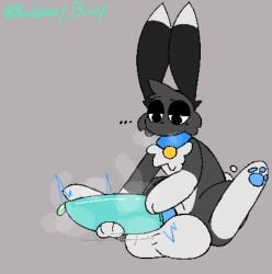 2022 anthro balls big_balls big_penis black_body black_ears black_fur blue_clothing blue_pawpads blue_penis clothing collar condom doodle_world erection fur genitals gloves_(marking) grey_body grey_fur grey_hair hair huge_balls huge_cock lagomorph leg_markings leporid louis_(doodle_world) male mammal markings masturbation multicolored_body multicolored_fur musk neckwear nonbinary_bunny pawpads paws penis rabbit roblox sexual_barrier_device socks_(marking) solo two_tone_body two_tone_fur watermark wearing_condom white_body white_ears white_fur yellow_clothing