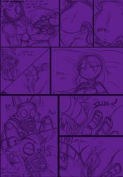 animatronic comic five_nights_at_freddy's five_nights_at_freddy's_4 fnaf foxy_(fnaf) kayla-na monsters_in_the_closet nightmare_foxy rape robot