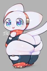 adorable alien ambiguous_gender ass ass_cleavage big_ass big_butt blue_eyes blush butt_crack cute cute_eyes cute_face fat_ass fat_butt female_only gigantic_ass gigantic_butt happy hd huge_ass huge_butt keyhat_tk10 large_ass large_butt looking_at_viewer looking_back open_mouth open_smile plump_ass plump_butt shortstack smile solo solo_female spank spank_marks spanked_butt spanking spanking_ass spanking_own_ass tail tiril_(keyhat_tk10) v_sign walking white_body white_skin