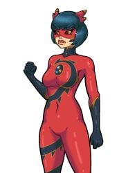 1girls 5_fingers animated bodysuit clothing color colored female female_focus female_only game_cg gif human kagami_tsurugi miraculous_ladybug ryuko_(character) solo sprite standing tagme transparent_background valegor(artist)