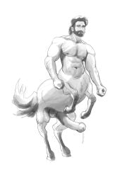 absurd_res animal_genitalia animal_genitalia_on_humanoid animal_penis artist-papajunpei big_penis bodily_fluids centaur cum cum_on_penis equid equid_taur equine_genitalia equine_penis feral genital_fluids genitals hi_res horsecock_on_humanoid humanoid_taur male male_centaur male_only mammal mammal_taur monochrome muscular penis size_queen solo taur