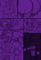 animatronic bonnie_(fnaf) comic female female_human five_nights_at_freddy's five_nights_at_freddy's_4 fnaf foxy_(fnaf) fredbear fredbear_(fnaf) human human_on_anthro kayla-na male male/female monsters_in_the_closet nightmare nightmare_bonnie nightmare_foxy nightmare_fredbear nightmare_fredbear_(fnaf) rape robot